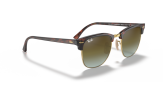 P&auml;ikeseprillid Ray-Ban Clubmaster Red Havana Green Gradient Flash M