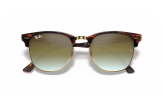 P&auml;ikeseprillid Ray-Ban Clubmaster Red Havana Green Gradient Flash L