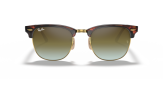 P&auml;ikeseprillid Ray-Ban Clubmaster Red Havana Green Gradient Flash L