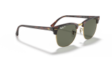 P&auml;ikeseprillid Ray-Ban Clubmaster Tortoise on Gold G-15 Green L