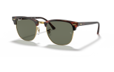 P&auml;ikeseprillid Ray-Ban Clubmaster Tortoise on Gold G-15 Green M