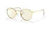 Päikeseprillid Ray-Ban Round Metal Gold Clear Photochromic L