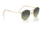 Päikeseprillid Ray-Ban Round Metal Gold Green Vintage S