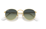 Päikeseprillid Ray-Ban Round Metal Gold Green Vintage S