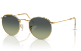 Päikeseprillid Ray-Ban Round Metal Gold Green Vintage S