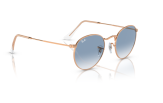 P&auml;ikeseprillid Ray-Ban Round Metal Rose Gold Clear & Blue L
