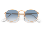 P&auml;ikeseprillid Ray-Ban Round Metal Rose Gold Clear & Blue XS