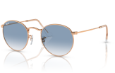 P&auml;ikeseprillid Ray-Ban Round Metal Rose Gold Clear & Blue XS