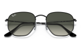 P&auml;ikeseprillid Ray-Ban Hexagonal Black Grey Gradient M