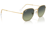 P&auml;ikeseprillid Ray-Ban Hexagonal Gold Green Vintage M