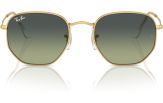 P&auml;ikeseprillid Ray-Ban Hexagonal Gold Green Vintage XL