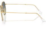 P&auml;ikeseprillid Ray-Ban Hexagonal Gold Green Vintage XL