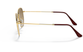 P&auml;ikeseprillid Ray-Ban Hexagonal Gold Light Brown Gradient XL