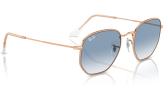 P&auml;ikeseprillid Ray-Ban Hexagonal Rose Gold Clear & Blue XL