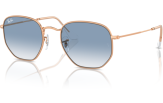 P&auml;ikeseprillid Ray-Ban Hexagonal Rose Gold Clear & Blue M