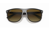 Päikeseprillid Ray-Ban Boyfriend Black on Brown Brown Gradient L