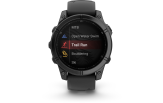 Spordikell Garmin fenix E 47mm AMOLED Slate Gray Steel Black Band