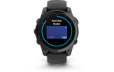 Spordikell Garmin fenix E 47mm AMOLED Slate Gray Steel Black Band