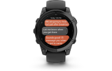 Spordikell Garmin fenix E 47mm AMOLED Slate Gray Steel Black Band