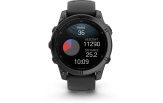 Spordikell Garmin fenix E 47mm AMOLED Slate Gray Steel Black Band