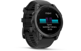 Spordikell Garmin fenix E 47mm AMOLED Slate Gray Steel Black Band
