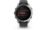 Spordikell Garmin fenix E 47mm AMOLED Stainless Steel Black Band