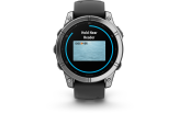Spordikell Garmin fenix E 47mm AMOLED Stainless Steel Black Band