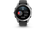 Spordikell Garmin fenix E 47mm AMOLED Stainless Steel Black Band