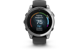 Spordikell Garmin fenix E 47mm AMOLED Stainless Steel Black Band