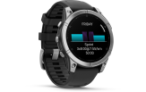 Spordikell Garmin fenix E 47mm AMOLED Stainless Steel Black Band