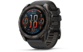 Spordikell Garmin fenix 8 51mm AMOLED,Saph,CrbnGryTi/Blk,Blk/PebbleGryBnd,EMEA AMOLED Sapphire Carbon Gray DLC Ti with Black band