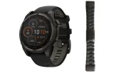 Spordikell Garmin fenix 8 47mm Solar Sapphire Carbon Gray DLC Ti with Black Titanium band