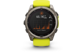 Spordikell Garmin fenix 8 51mm Sapphire Solar Titanium with Yellow Band Solar Sapphire Titanium with Yellow Band