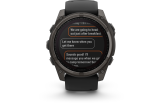 Spordikell fenix 8 51mm Solar Solar Sapphire Carbon Gray DLC Ti with Black band