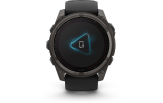 Spordikell fenix 8 51mm Solar Solar Sapphire Carbon Gray DLC Ti with Black band