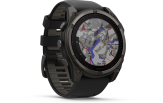 Spordikell fenix 8 51mm Solar Solar Sapphire Carbon Gray DLC Ti with Black band
