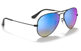 P&auml;ikeseprillid Ray-Ban Aviator Large Metal Black Blue Flash XXL