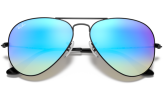 P&auml;ikeseprillid Ray-Ban Aviator Large Metal Black Blue Flash M