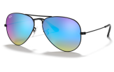 P&auml;ikeseprillid Ray-Ban Aviator Large Metal Black Blue Flash XXL