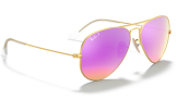 P&auml;ikeseprillid Ray-Ban Aviator Large Metal Gold Cyclamen Flash XL