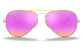 P&auml;ikeseprillid Ray-Ban Aviator Large Metal Gold Cyclamen Flash XL