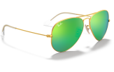 P&auml;ikeseprillid Ray-Ban Aviator Large Metal Gold Green Flash XL