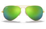 P&auml;ikeseprillid Ray-Ban Aviator Large Metal Gold Green Flash XL