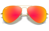 P&auml;ikeseprillid Ray-Ban Aviator Large Metal Gold Orange Flash XL