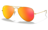 P&auml;ikeseprillid Ray-Ban Aviator Large Metal Gold Orange Flash XL