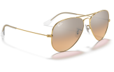 P&auml;ikeseprillid Ray-Ban Aviator Large Metal Gold Silver/Pink M