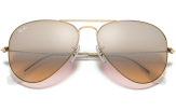 P&auml;ikeseprillid Ray-Ban Aviator Large Metal Gold Silver/Pink M