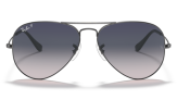P&auml;ikeseprillid Ray-Ban Aviator Large Metal Gunmetal Blue/Grey M