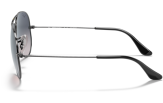 P&auml;ikeseprillid Ray-Ban Aviator Large Metal Gunmetal Blue/Grey M