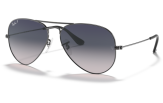 P&auml;ikeseprillid Ray-Ban Aviator Large Metal Gunmetal Blue/Grey XXL